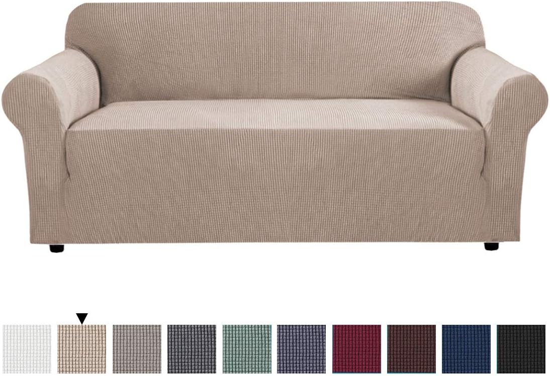 Amazon Com High Stretch Slipcover Sofa Covers For 3 Seater Couch