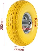 Top Home Solutions 10” Wheelbarrow Wheels 4.10/3.50-4 Solid Rubber Pack of 4 view 2