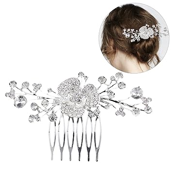 Buy Zoylink Bridal Hair Combs Flower Hair Clip High Grade Wedding