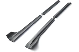 AUTRAGO Side Skirts Compatible with Tesla Model Y 2020-2024, Rocker Panel Guard Splitter Lip Body Kit, Replacement Accessories for Tesla (Matte Carbon Fiber Look)