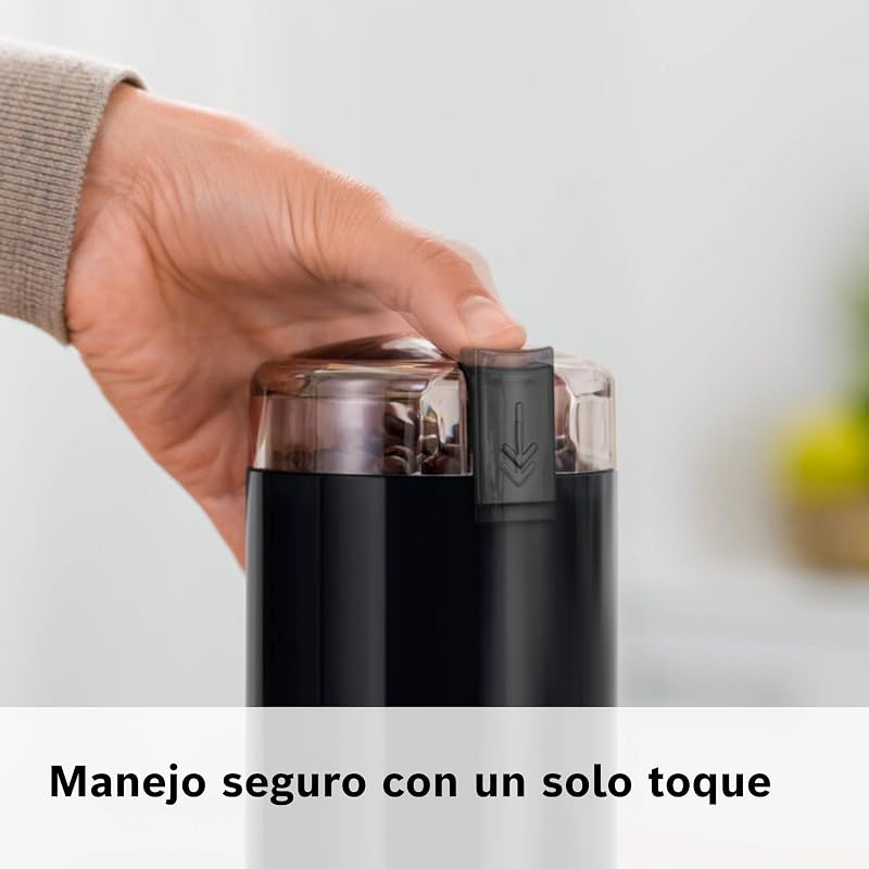 Bosch hogar tsm6a013b - moedor de café elétrico, 180 w, capacidade 75 gramas, preto