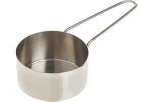 American METALCRAFT, Inc. 1/2 Stainless Steel Measuring Cup, 1/2-Cup, Silver