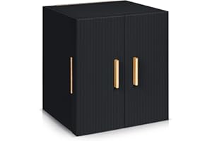 Dajasan Large Jewelry Box for Women, Jewelry Organizer Box with 3 Drawers, Jewelry Storage Organizer with Mirror for Necklace Ring Bracelet Watch, Gift Idea, 8.7 x 7.5 x 9.8 Inches (Black)