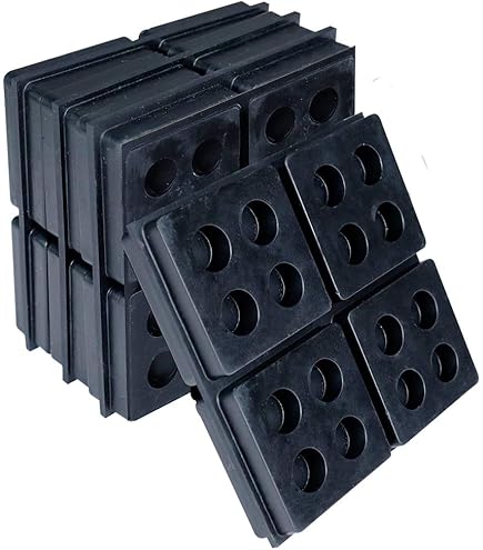 Amazon.com: 4 Pack of Anti Vibration Pads 4" x 4" x 3/8" All Rubber  Vibration isolation pads : Industrial & Scientific