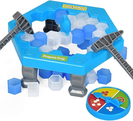 Amazon Cangad パズルテーブルゲーム ペンギンクラッシュアイスゲーム インタラクティブゲーム ペンギンアイスキューブ保存ペンギン アイスブロックを叩いてペンギンを守る 机の上で親子で遊べるゲーム 家族達に向けゲーム ボードゲーム おもちゃ