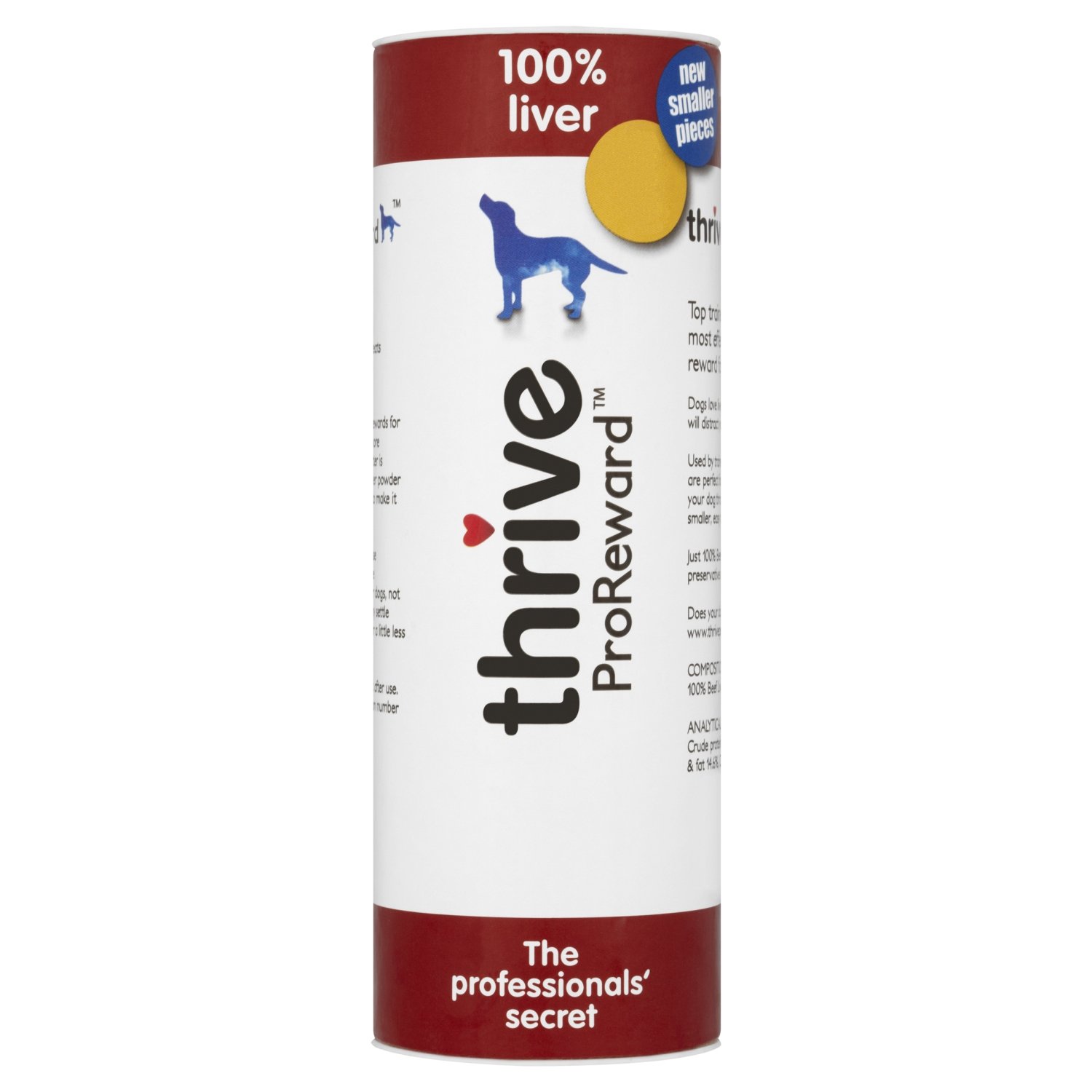 thrive 1 x 60g ProReward Dog Treats 100% Liver, Transparent