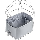 DGAZ Purse Organizer Silky Smooth Fits picotin 18/22 Bags,Silk,Luxury Handbag Tote in Bag Shapers (Bleu Pale, PC18)