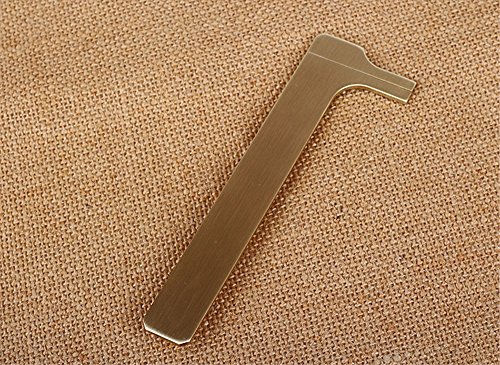 Shuxy Retro Vernier Caliper Copper Alloy Mini Brass Sliding Pocket Caliper Metal Double Scale for Measuring Gemstones and Jewelry Components Bead Wire Guitar Repair 120 mm/4.75" - Thumbnail 5