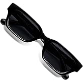 VANLINKER Polarized Trendy Small Skinny Square Cat Eye Sunglasses for Women Retro Vintage Shades VL9846
