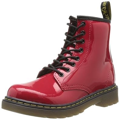red patent doc martens