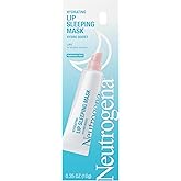 Neutrogena Hydro Boost Hydrating Lip Sleeping Mask with Hyaluronic Acid, Clear Overnight and Daily Moisturizing Treatment for Very Dry Lips, Fragrance Free Squeeze Tube Lip Balm, 0.35 oz