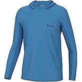 HUK boys Icon X Hoodie, Fishing Shirt With Sun Protection for Kids