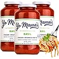 Yo Mama's Foods Keto Tomato Basil Pasta and Spaghetti Sauce - Pack of (3) - No Sugar Added, Low Carb, Low Sodium, Vegan, Gluten Free, Paleo Friendly, and Made with Whole, Non-GMO Tomatoes