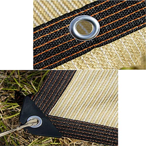 Yeanee Sonnenschutznetz Schattiernetz Beige,Sonnensegel mit 90% Schattierwirkung Sonnenschutzgewebe,für Terrasse Garten… – Bild 8