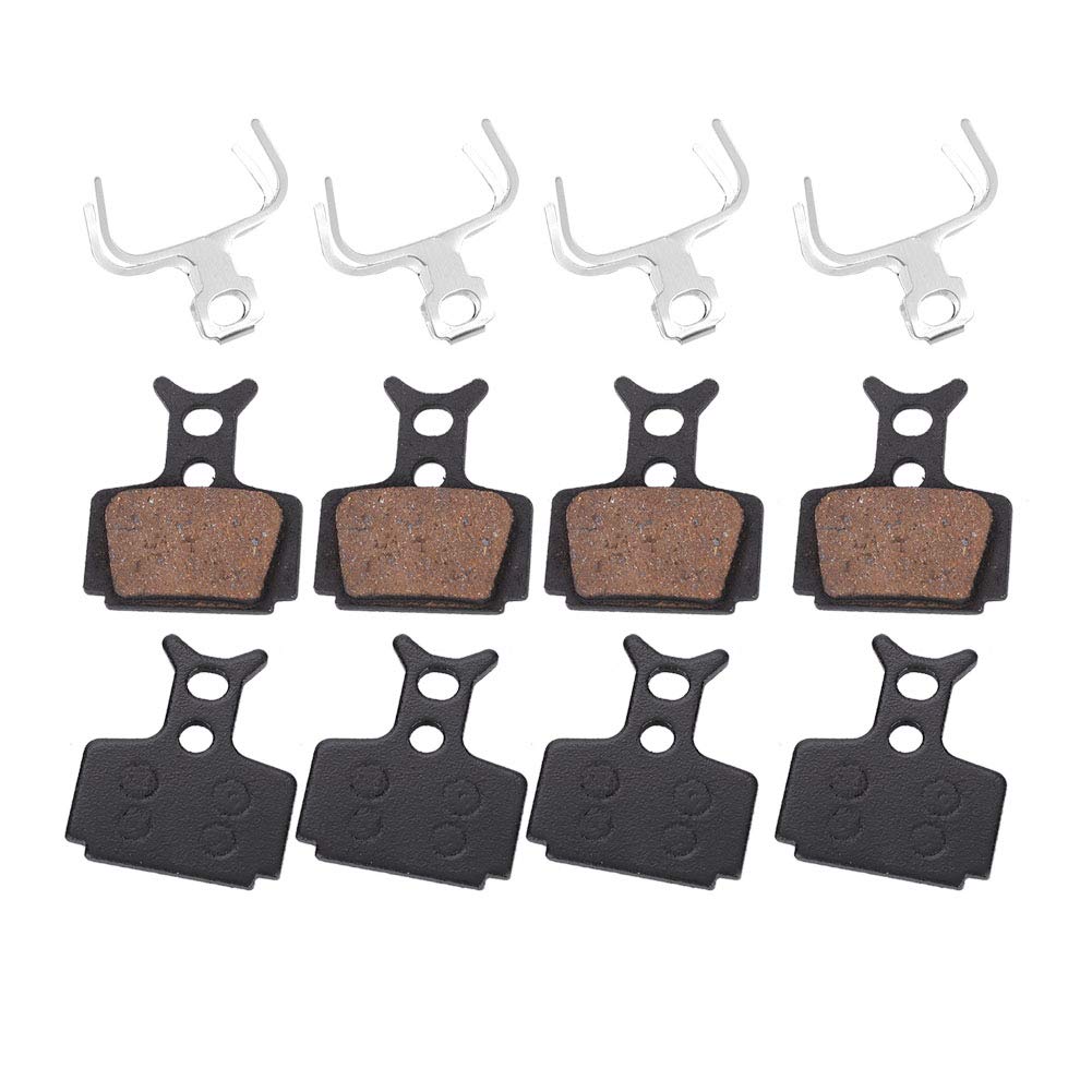 Disc Brake Pads, 4 Pairs Resin Bike Bicycle Disc Brake Pads Kits for Formula R1 R1R RO RX T1
