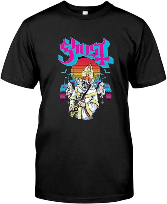 Vintage T-Shirts, Ghost-The-Band-Tshirt Black, Tank Top, Hoodie, Long Sleeve, Crew Neck Short 