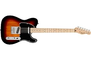 FENDER Squier Affinity Series Telecaster Electric Guitar, with 2-Year Warranty, 3-Color Sunburst, Maple Fingerboard