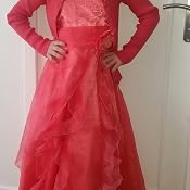 Robe Princesse Fille à Strass Et Organza - Robe Longue Demoiselle D'honneur, Fête, Cérémonie, 2 à 14 Ans - 6