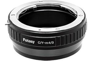 Fotasy Contax/Yashica CY Lens to M43 Adapter, CY to MFT Adapter, Compatible with Panasonic G9 GH5 II GM5 GX7 GX8 GX9 GX850 G90 G91 G95 G100 Olympus E-M1 E-M5 E-M10 I II III E-PM2 E-PM1 Pen-F E-M1X