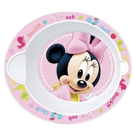 Bebé Plato de sopa microondas Disney Minnie Diam. 16 cm cuenco ...