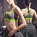 BaBana Women's Zip Front Anti Sports Yoga Bra, shock Wireless Yoga Running Sports Bra (X-Large)