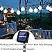 Bolansi Outdoor Solar String Lights 60LED 33FT Crystal Globe Balls Patio Lights with 8 Modes Waterproof Solar Powered for Garden Xmas Yard Home Party Porch Wedding Christmas Trss Decor (Cool White)