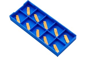 BESTPARTS 10pcs MGMN150-G (1.5mm) Carbide Grooving Inserts,CNC Carbide Turning Indexable Inserts for MGEHR MGIVR Lathe Grooving Cut-Off Tool