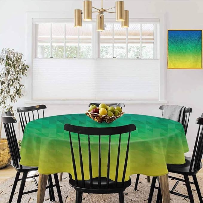 Round Tablecloth Diameter 43" Party Tablecovers Yellow and