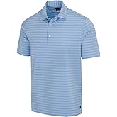 ML75 Stretch Harbor Polo, Large, Bay Breeze Heather