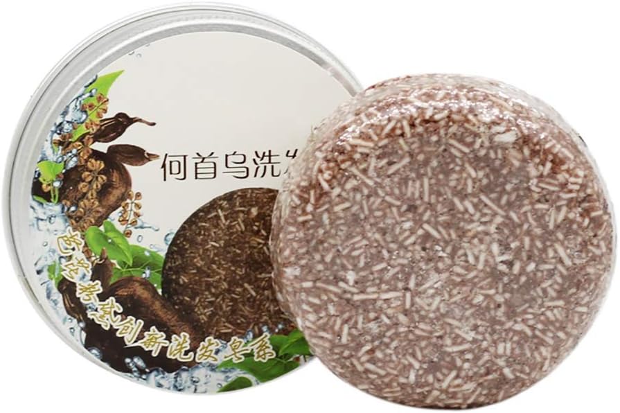 Shampoo Bar, Angmile Solid Shampoo Bar for Dandruff Hair Growth Soap Plant Essence Shampoo & Conditioner 100% Natural Handmade (Polygonum Multiflorum)
