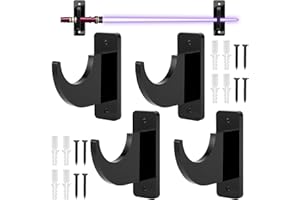 Sword Wall Mount, Multi-Purpose Acrylic Display Hanger for Katana, Lightsaber, Guitar, Skateboard - Heavy Duty 21kg/46lb Hold
