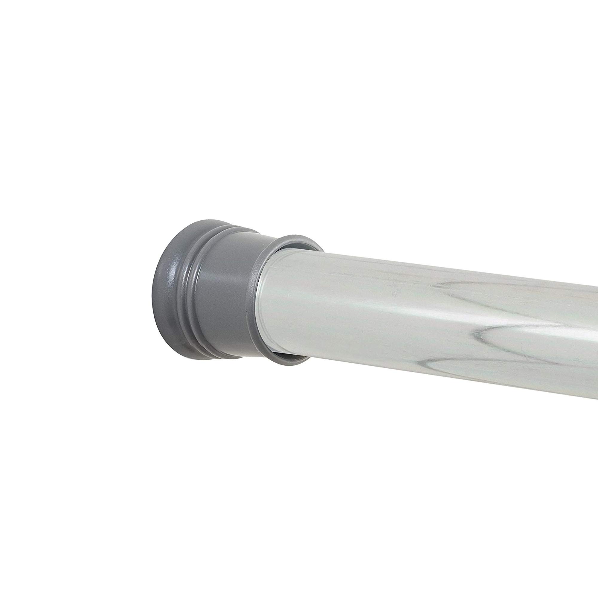 Zenna Home Adjustable Tension Stall Shower Rod, 27-40 Inches, Chrome