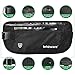 RFID Blocking Money Belt with 7 Anti-Theft Protector Sleeves (1 Passport and 6 Credit Card RFID Holders) for Travel