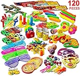 Reca 120 Kids Prizes Party Favors for Kids Party, Birthday Party Toy Assortment , Teachers and Parents Rewards, Carnival Prizes, Pinata Fillers , Stocking Stuffers