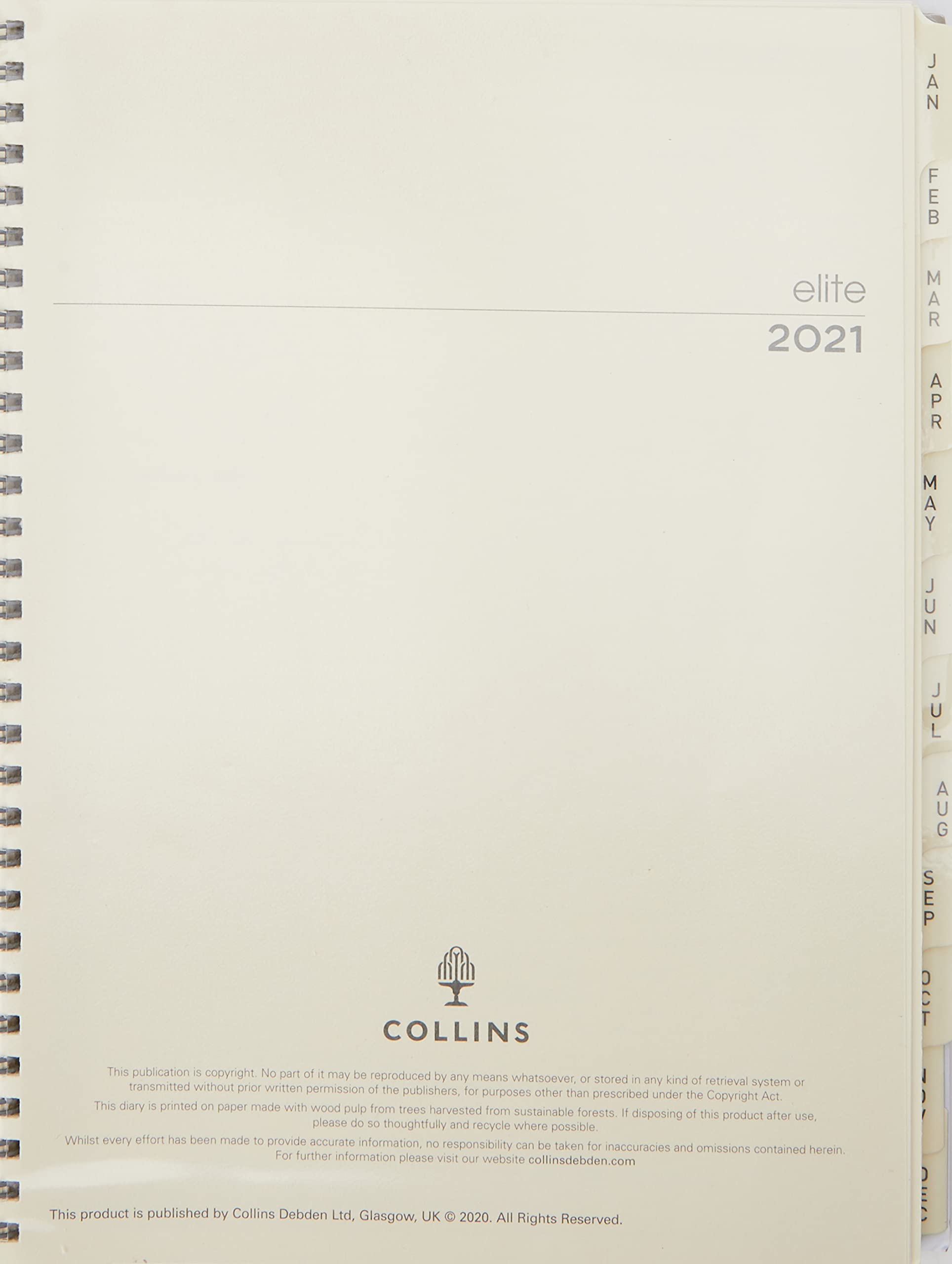 Collins 1190R Elite Manager Week to View 2021 Refill