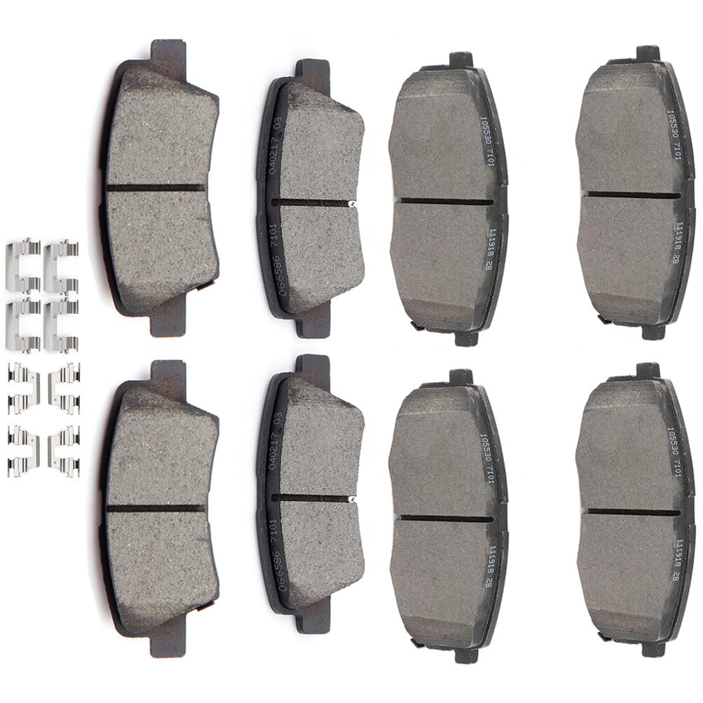 cciyu D1521 D536 Front & Rear Brake Pads For Acura