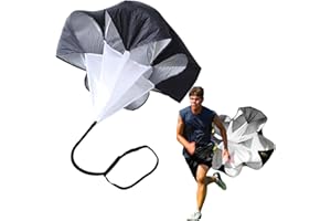 56inch Running Speed Training Speed Chute Resistance Parachute, Speed Chute Resistance Running Parachute for Kids Youth and A