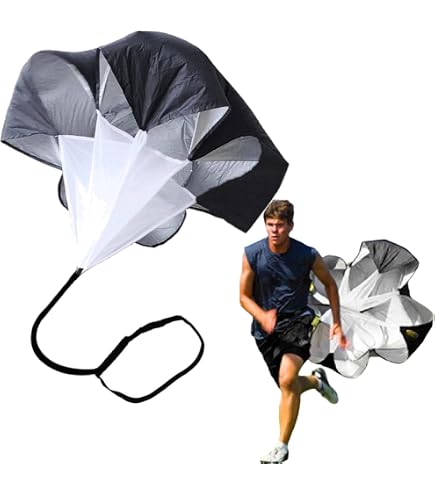 Parachute De Résistance Pour Enfants - Ceinture Réglable, 1,25x0,65 M, Pour Entraînement Vitesse/agilité Football, Course, Sport