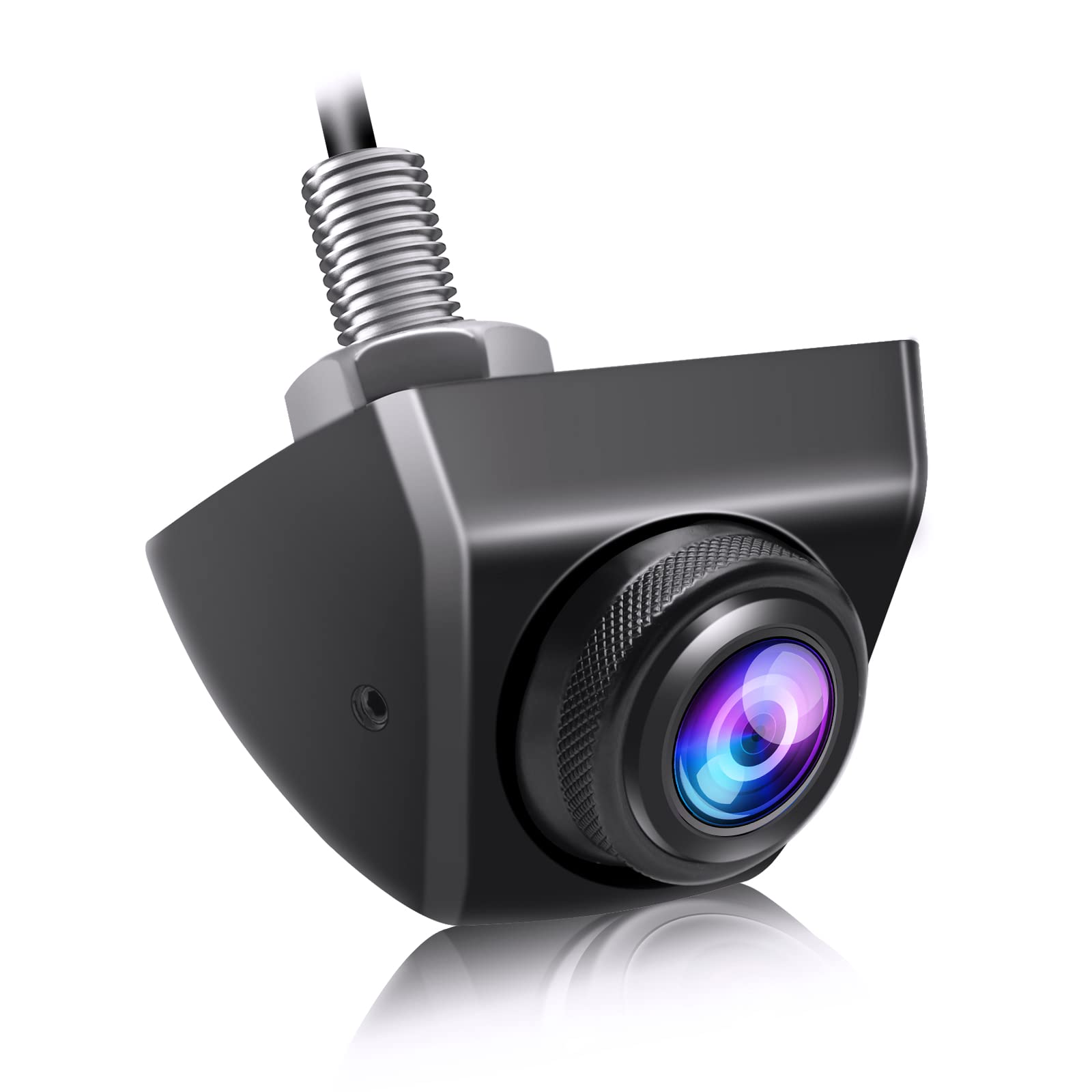 PARKVISION Universal 140° Wide Angle Car Reverse Camera | Metal HD Rear View Parking Camera with Adjustable Lens, 12V-24V Wired, Enhanced Night Vision for Easy & Safe Reversing