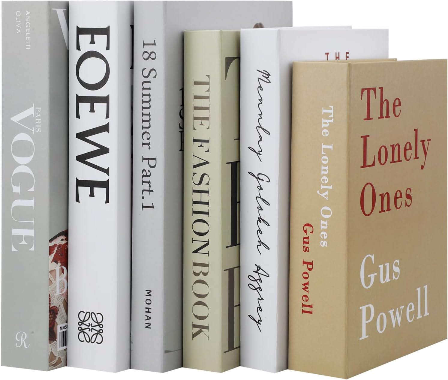 6 PCs Fashion Fake Hardcover Display Books for Coffee Tables/Shelves, Storage Book Coffee Table Display Shelves