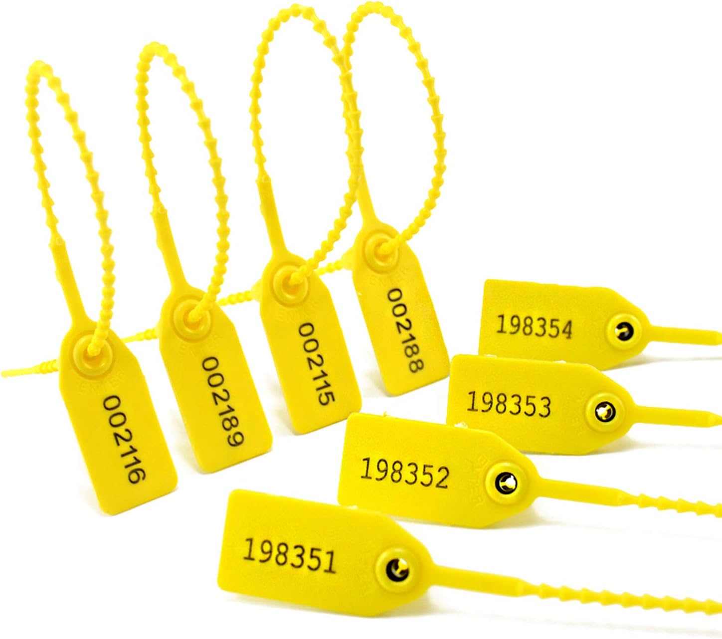 PullTite Plastic Seal Secure AntiTamper Seals Numbered Tear Off tag