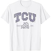 TCU Horned Frogs Faded White Officially Licensed T-Shirt