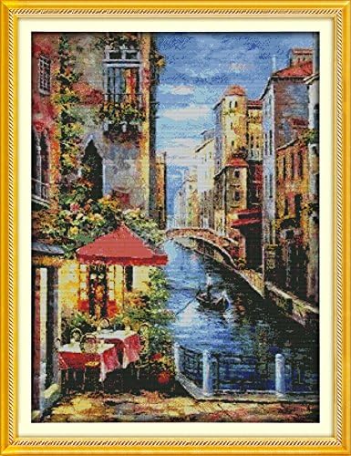 Dimensions Needle Crafts Counted Cross Stich Hand Made 14CT Venetian scene F471 Scenery by NKF