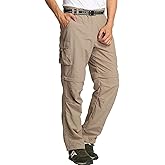 JOMLUN Men’s Hiking Pants Zip Off Cargo Pants Lightweight Quick Dry Convertible Outdoor Shorts