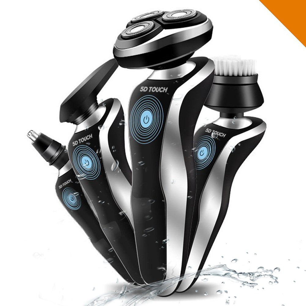 Máquina de afeitar rotatoria eléctrica