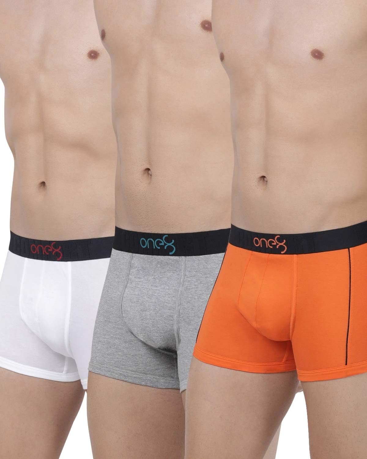 one8 by Virat Kohli Men's Cotton Trunks (Pack of 3)