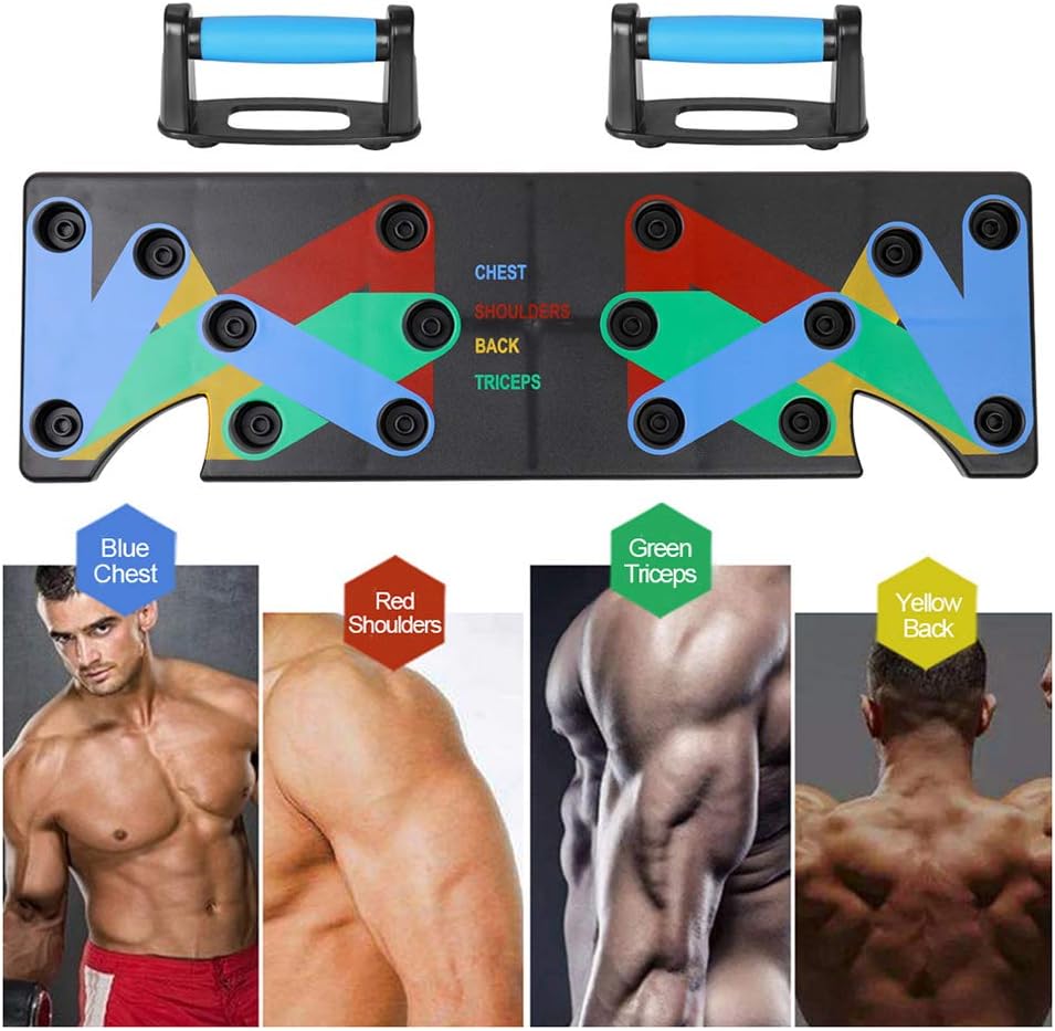 AAXLF Push Up Bars Workout Stands, Workout Board Portable Push Up Board Training System for Home Fitness Training