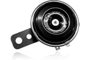 NYTKL Motorcycle Electric Horn, 12V 1.5A 105db Waterproof Round Loud Horn Speaker, Universal Small Air Horn Electric Loud Speaker for Motorcycle Scooter Dirt Bike ATV UTV