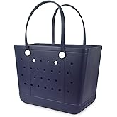 Addoklm Lightweight Extra large Rubber Beach Bag Small mini Tote Bag for Gym Waterproof medium Open Handbag for Pool Sports