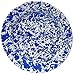 Enamelware Dinner Plate, 10.25 inch, Blue/White Splatter (Single)